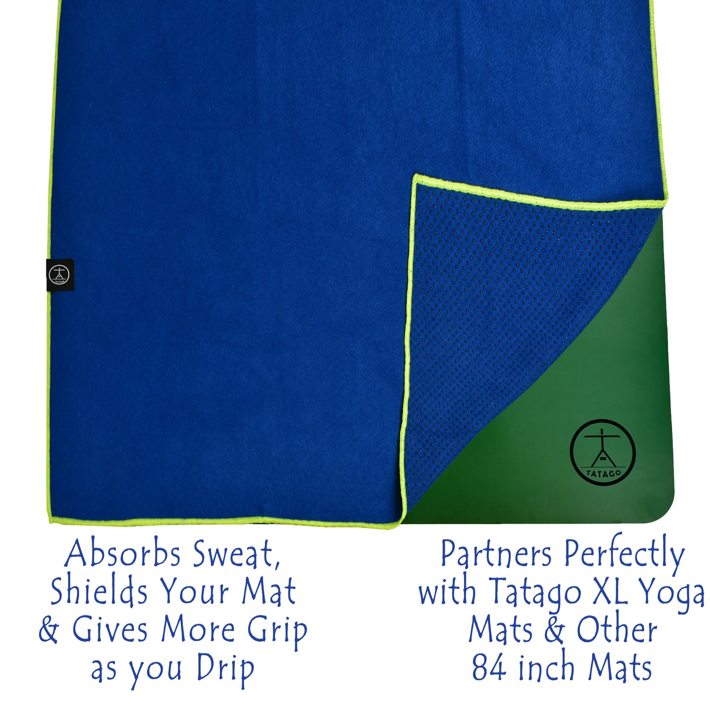 84" Yoga Mat Towel (Azuloro)